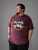 Kam Jeans 5753 Buccaneer Print T-Shirt BURGUNDY MARL - T-shirts - T-shirts Homme Grande Taille