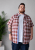Kam Jeans 6368 Checked Short Sleeve Shirt Red - Chemises - Chemises Grandes Tailles Hommes