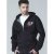 D555 Verlin Couture Full Zip Hoodie Black - Sweatshirts & hoodies - Sweatshirts/Hoodies grande taille homme