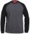 D555 Illinois Long Sleeve T-shirt Charcoal - T-shirts - T-shirts Homme Grande Taille