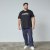 North Latitude Mountain T-Shirt V-Neck Noir - TALL T-shirts - T-Shirts pour Hommes Grands
