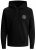 Jack & Jones JJESHARK SWEAT Hoodie Black - Sweatshirts & hoodies - Sweatshirts/Hoodies grande taille homme