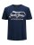 Jack & Jones JPRBLUBOOSTER TEE Navy - T-shirts - T-shirts Homme Grande Taille