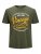 Jack & Jones JPRBLUBOOSTER TEE Khaki - T-shirts - T-shirts Homme Grande Taille