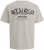 Jack & Jones Yuki Back Print Crew Neck T-Shirt Moonbeam - T-shirts - T-shirts Homme Grande Taille
