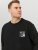 Jack & Jones JCOFILO Crew Neck Sweater with Back Print Black - Sweatshirts & hoodies - Sweatshirts/Hoodies grande taille homme