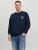 Jack & Jones JCOFILO Crew Neck Sweater with Back Print Navy Blazer - Sweatshirts & hoodies - Sweatshirts/Hoodies grande taille homme