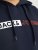 Jack & Jones CORP LOGO PLAY 5 Print Hoodie Navy Blazer - Sweatshirts & hoodies - Sweatshirts/Hoodies grande taille homme