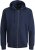 Jack & Jones BRADLEY Zip Hoodie Navy Blazer - Sweatshirts & hoodies - Sweatshirts/Hoodies grande taille homme