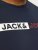 Jack & Jones CORP Logo Play 5 T-Shirt Navy Blazer - T-shirts - T-shirts Homme Grande Taille
