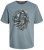 Jack & Jones JJSKULL ROCK T-Shirt Goblin Blue - T-shirts - T-shirts Homme Grande Taille