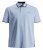 Jack & Jones PAULOS Short Sleeve Polo Light Blue/PS - Polos - Polos homme grande taille