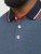 Jack & Jones PAULOS Short Sleeve Polo Denim Blue/PS - Polos - Polos homme grande taille