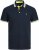 Jack & Jones PAULOS Short Sleeve Polo Dark Navy/NEON - Polos - Polos homme grande taille