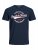 Jack & Jones JJELOGO TEE Navy - T-shirts - T-shirts Homme Grande Taille