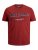Jack & Jones JJELOGO TEE Red - T-shirts - T-shirts Homme Grande Taille