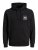 Jack & Jones JJLOCK SWEAT HOOD Black - Sweatshirts & hoodies - Sweatshirts/Hoodies grande taille homme