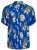 Jack & Jones JORLUKE FLORES Resort Shirt Nautical Blue - Chemises - Chemises Grandes Tailles Hommes