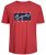 Jack & Jones JORJOSHUA T-shirt Red - T-shirts - T-shirts Homme Grande Taille