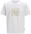 Jack & Jones Tarmac Camo Crew Neck T-Shirt Bright White - T-shirts - T-shirts Homme Grande Taille