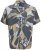 Jack & Jones Vira Marshall AOP Short Sleeve Shirt Silver Sage - Chemises - Chemises Grandes Tailles Hommes