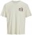 Jack & Jones Fuji Crew Neck T-Shirt Antique White - T-shirts - T-shirts Homme Grande Taille