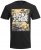 Jack & Jones JJPETE SHAPE Camo Print T-Shirt Black - T-shirts - T-shirts Homme Grande Taille