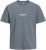 Jack & Jones Lington Back And Front Print Crew Neck T-Shirt Grey - T-shirts - T-shirts Homme Grande Taille