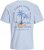 Jack & Jones Summer Vibes Crew Neck T-Shirt Chambray Blue - T-shirts - T-shirts Homme Grande Taille
