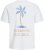 Jack & Jones Summer Vibes Crew Neck T-Shirt White - T-shirts - T-shirts Homme Grande Taille