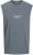 Jack & Jones VESTERBRO Sleeveless T-Shirt Stormy Weather - T-shirts - T-shirts Homme Grande Taille
