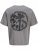 Jack & Jones Summer Sago Print Crew Neck T-Shirt Gray Flannel - T-shirts - T-shirts Homme Grande Taille