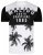 Kam Jeans 5228 Malibu T-shirt Black/White - T-shirts - T-shirts Homme Grande Taille