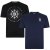 Kam Jeans 5348 T-shirt Vintage/Denim Twin Pack - T-shirts - T-shirts Homme Grande Taille