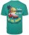 Kam Jeans 5711 Endless Summers Slub Tee With Back Print Emerald - T-shirts - T-shirts Homme Grande Taille