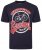 Kam Jeans 5712 Twin Pack Motorcycle/Cycle Print Tee Black and Navy - T-shirts - T-shirts Homme Grande Taille