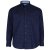 Kam Jeans 6158 Long Sleeve Dobby Embroidery Shirt Navy - Chemises - Chemises Grandes Tailles Hommes