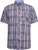Kam Jeans 6313 Casual Check Short Sleeve Shirt Grey - Chemises - Chemises Grandes Tailles Hommes