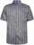 Kam Jeans 6323 Self Pattern Casual Short Sleeve Shirt Charcoal - Chemises - Chemises Grandes Tailles Hommes