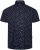 Kam Jeans 6325 Dobby Print Short Sleeve Shirt Black - Chemises - Chemises Grandes Tailles Hommes