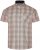 Kam Jeans 6382 Chemise Texturée À Carreaux Manches Courtes Beige - Chemises - Chemises Grandes Tailles Hommes