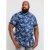 D555 Reuben Hawaii Shirt Navy - Chemises - Chemises Grandes Tailles Hommes