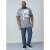 D555 Howie Fine Stripe T-shirt Grey - T-shirts - T-shirts Homme Grande Taille