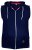 D555 Blake Sleeveless Hoodie Navy - Sweatshirts & hoodies - Sweatshirts/Hoodies grande taille homme