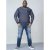 D555 Bryson Crewneck Sweater with Pocket Navy - Sweatshirts & hoodies - Sweatshirts/Hoodies grande taille homme