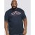 D555 Thornton Embroidery T-shirt Navy - T-shirts - T-shirts Homme Grande Taille