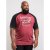 D555 Evans T-shirt Burgundy - T-shirts - T-shirts Homme Grande Taille