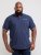 D555 Rogers Printed Polo Navy - Polos - Polos homme grande taille