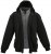 Lavecchia 109 Two-in-one Zipper Hoodie Black/Charcoal - Sweatshirts & hoodies - Sweatshirts/Hoodies grande taille homme