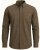 Motley Denim Lisbon Long Sleeve Shirt Dark Khaki - Chemises - Chemises Grandes Tailles Hommes